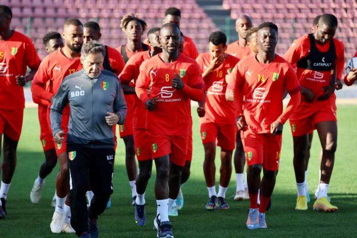 Jour de match : le XI de départ du Syli National de Guinée dévoilé.