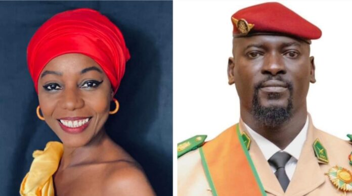 Johanna a dédié une chanson au Colonel Doumbouya.