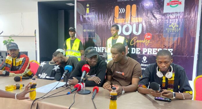Concert de Lil Bou à Conakry : les organisateurs étaient devant la presse.
