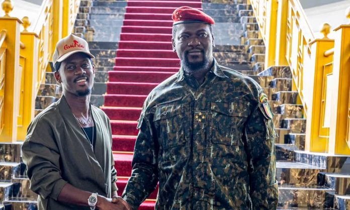 Guinée : Black M reçu en audience par le Président Doumbouya.